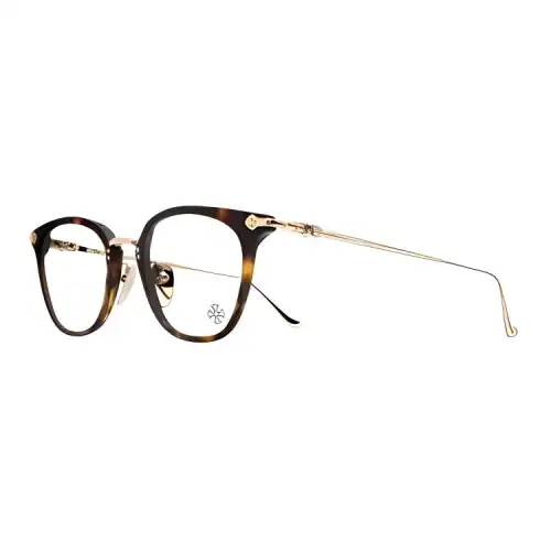 Chrome Hearts Oval Eyeglass Frames Unisex Tortoiseshell