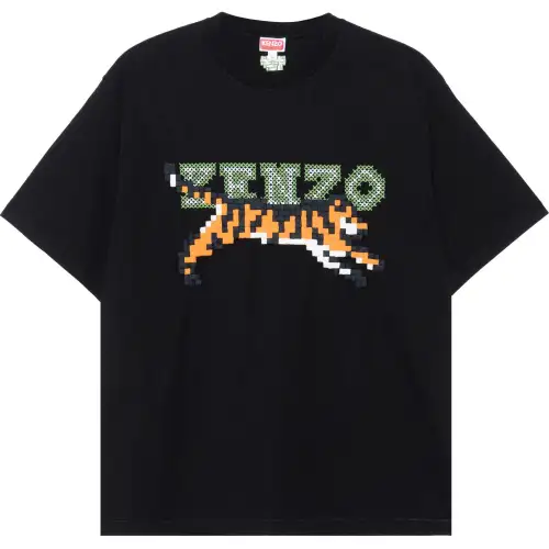 KENZO X Nigo Tiger Pixel Oversized T-Shirt Black