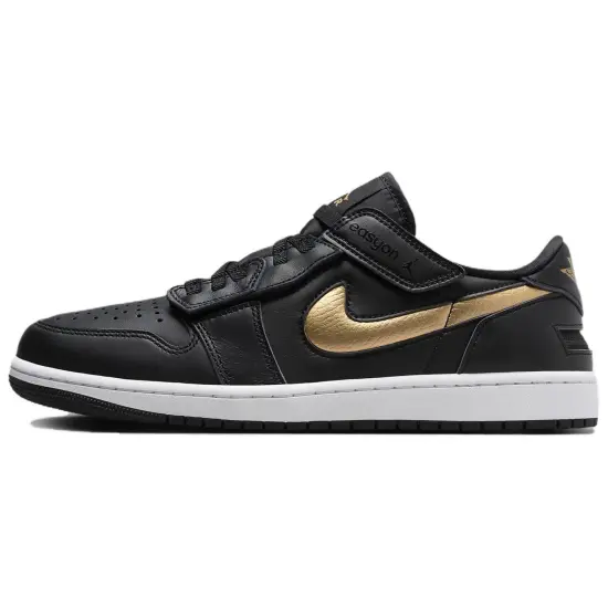 Jordan Air Jordan 1 Anti Slip Wear Resistant Low Top Vintage Basketball Shoes Men's Black