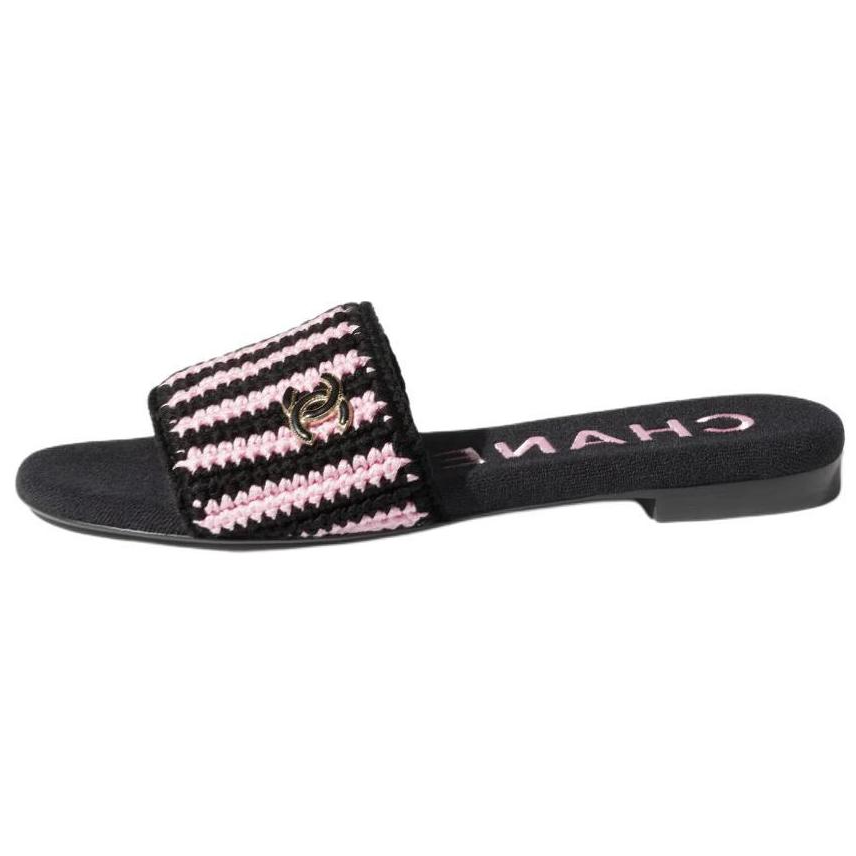 【pinkとBlackのコントラストがお洒落♡】CHANEL パンプス pinkとBlackのコントラストがお洒落♡】CHANEL パンプス