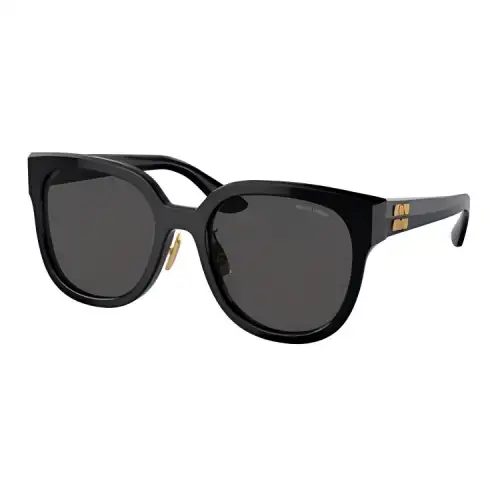 MIU MIU Irregular Shape Sunglasses Women's Black