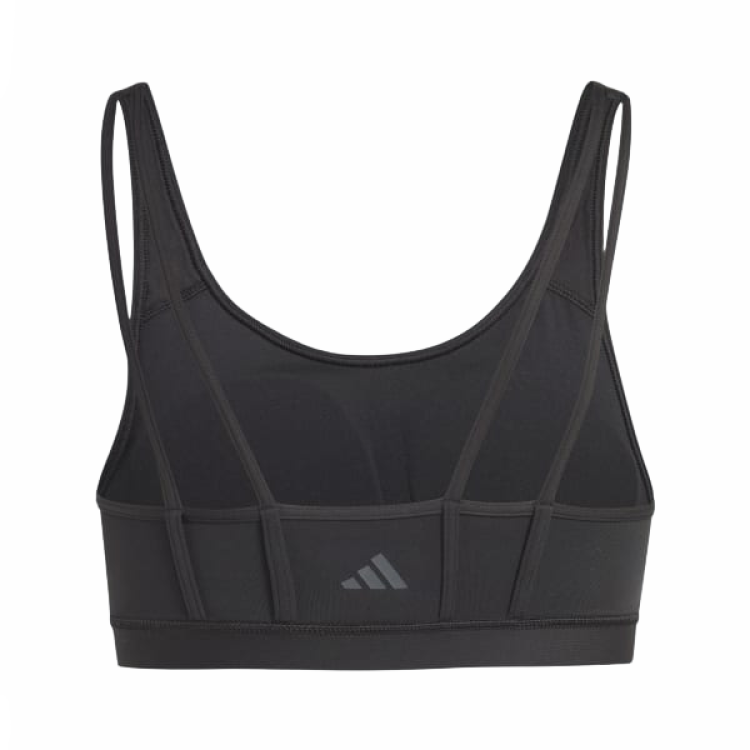 Женский спортивный топ adidas ALL ME ESSENTIALS (черный) — фото 2
