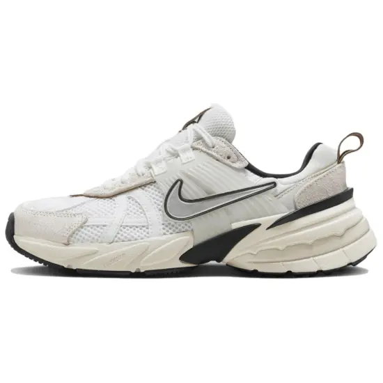 Nike V2K Run Running Shoes Unisex Low-Top Beige White Black