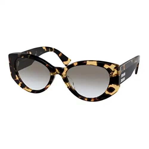 MIU MIU Irregular Shape Sunglasses Women's Tortoiseshell
