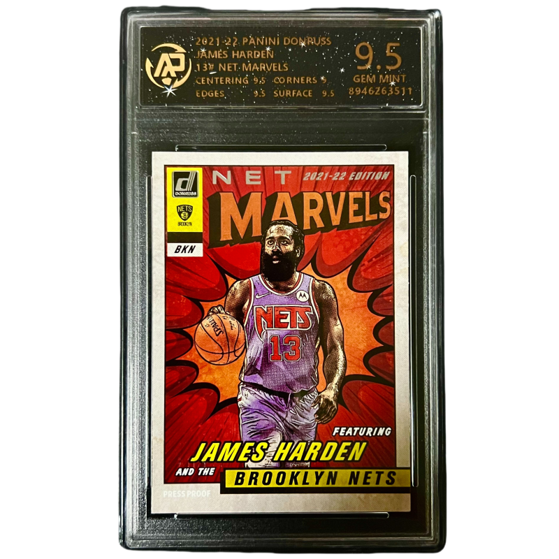 PANINI Panini James Harden Nets Bearded Harden star card Marvel Comics Explosion Series picture selection card Large area character proportion selection picture dribbling special card Rating card single pack