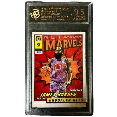 PANINI Panini James Harden Nets Bearded Harden star card Marvel Comics Explosion Series picture selection card Large area character proportion selection picture dribbling special card Rating card single pack