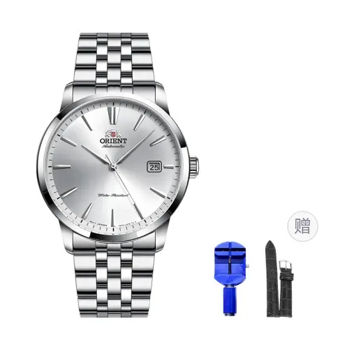 ORIENT Automatic Mechanical Movement Stainless Steel Watchband Watch Men's Watches Silver Dial