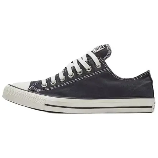 Converse All Star Anti-Slip Wear-Resistant Low-Top Canvas Shoes Unisex Dark Blue