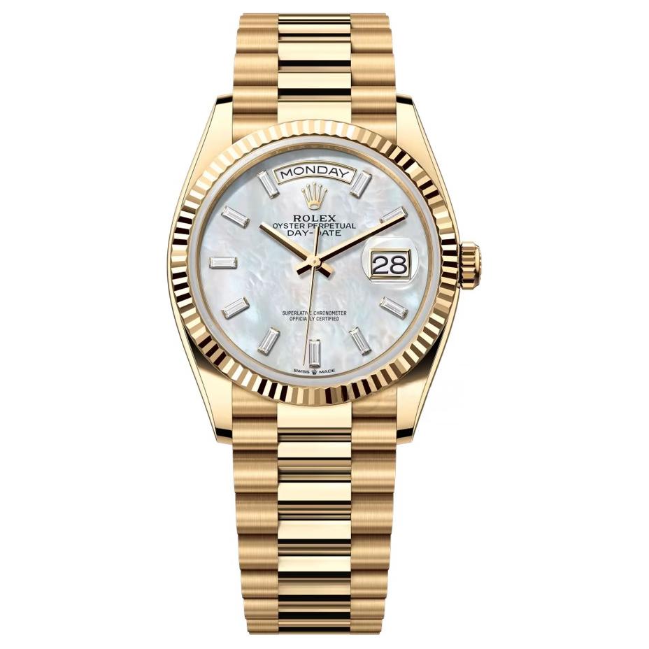 ROLEX Week type Calendar Sunday Calendar Collection Automatic Mechanical Movement 100m Waterproof Women's Watch