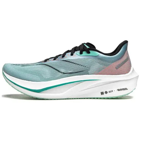 LINING Feidian 4 Challenger Running Shoes Men Low-Top Cloudy Blue/Fluorescent Ice Blue