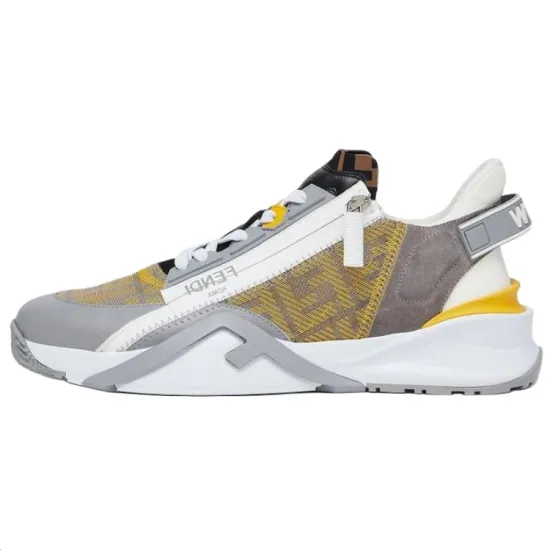 FENDI Flow Casual Shoes Men Low-Top Yellow