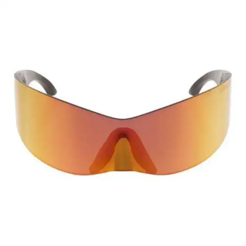 Balenciaga Polyamide Irregular Shape Sunglasses Women's Orange