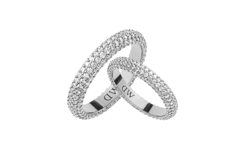 Daniel Wellington Daniel Wellington Star Series Star Silver Synthetic Cubic Zirconia Alloy Brass Ring Women's