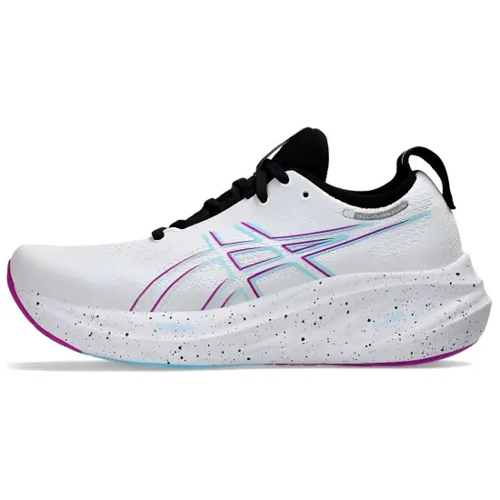 Asics GEL-NIMBUS 26 Non-slip Wear-resistant Shock Absorption Low-Top Casual Running Shoes Women's White
