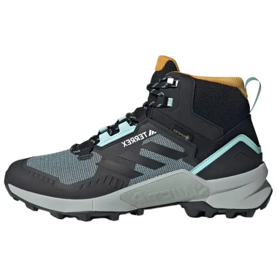 Adidas Terrex Swift R3 Mid Gore Tex Semi Flash Aqua Core Black Preloved Yellow