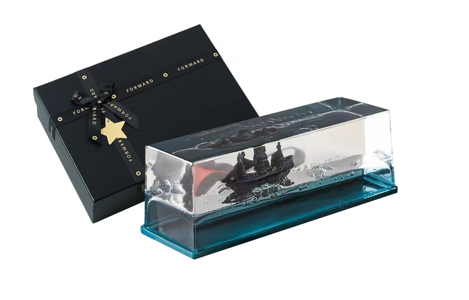 Creative gift box for swimming for friend, pendant, decorations, accessory, accessories for living room for office, Birthday gift, home decor