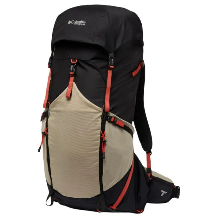 Columbia 48L Outdoor Bags Nylon Black & Khaki Unisex