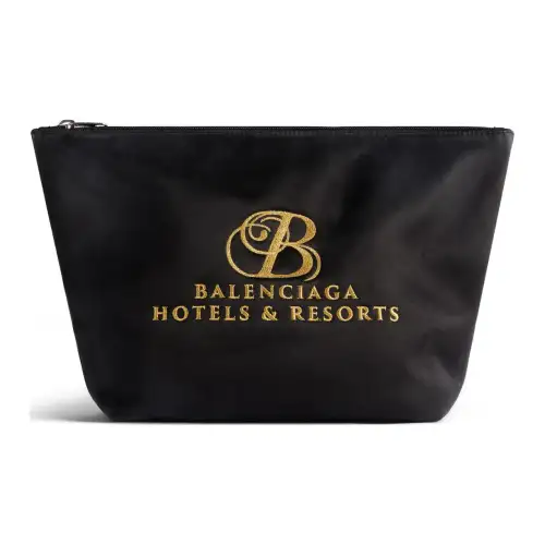 Balenciaga Satin Clutch Medium Men's Black