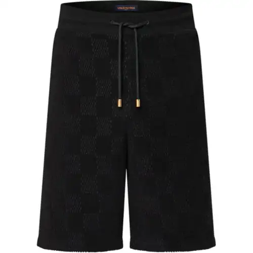 LOUIS VUITTON Damier French Terry Cotton Shorts