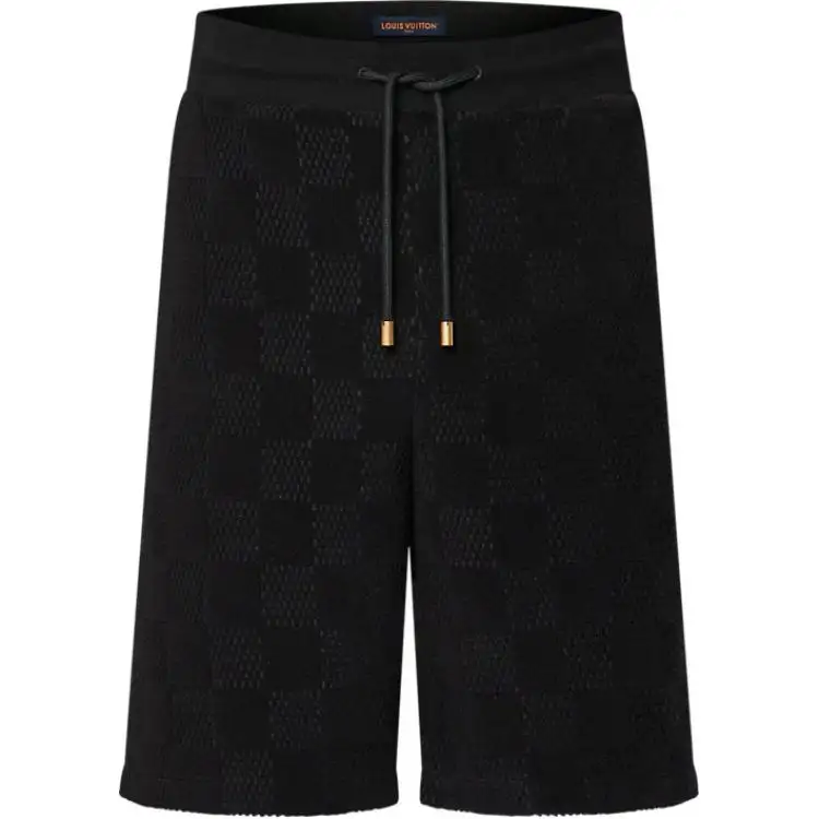 LOUIS VUITTON Damier French Terry Cotton Shorts