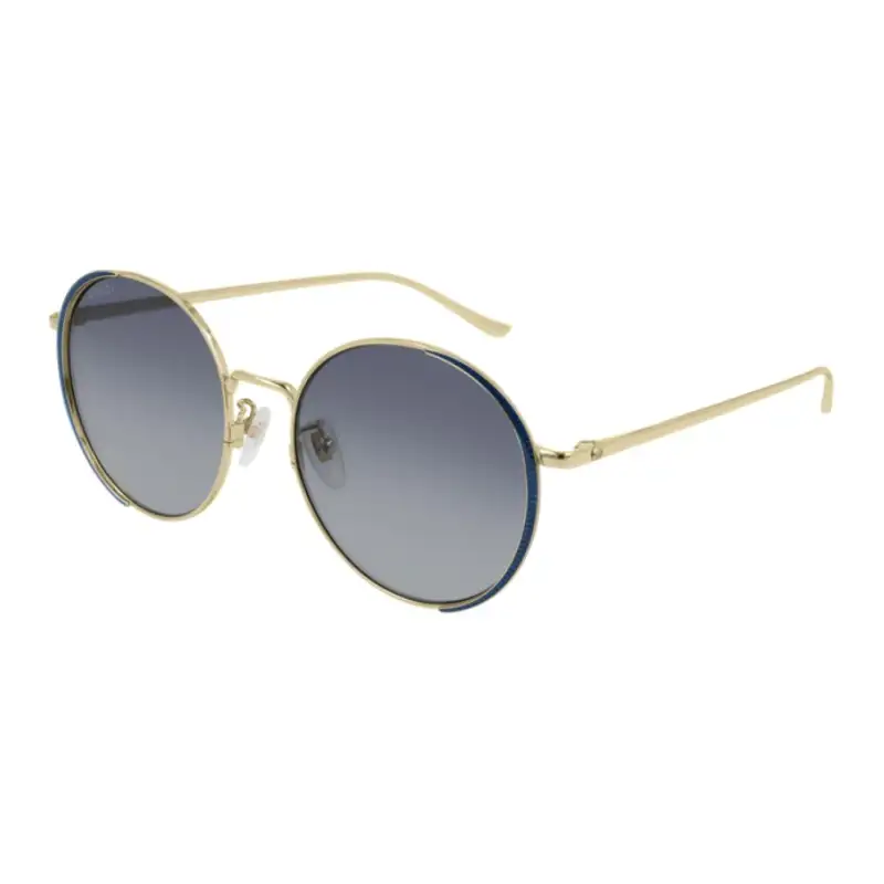 GUCCI Round Sunglasses Women's Gold