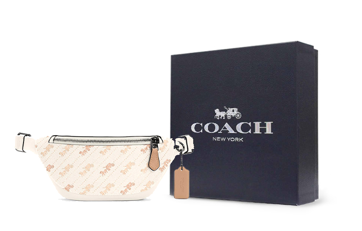 Мужская сумка COACH (бежевый) — фото 9