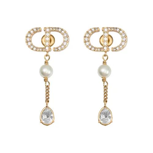 DIOR Metal Earrings Women's Gold