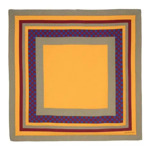 Balenciaga Pre Owned 1990s Diamond pattern Silk Scarf