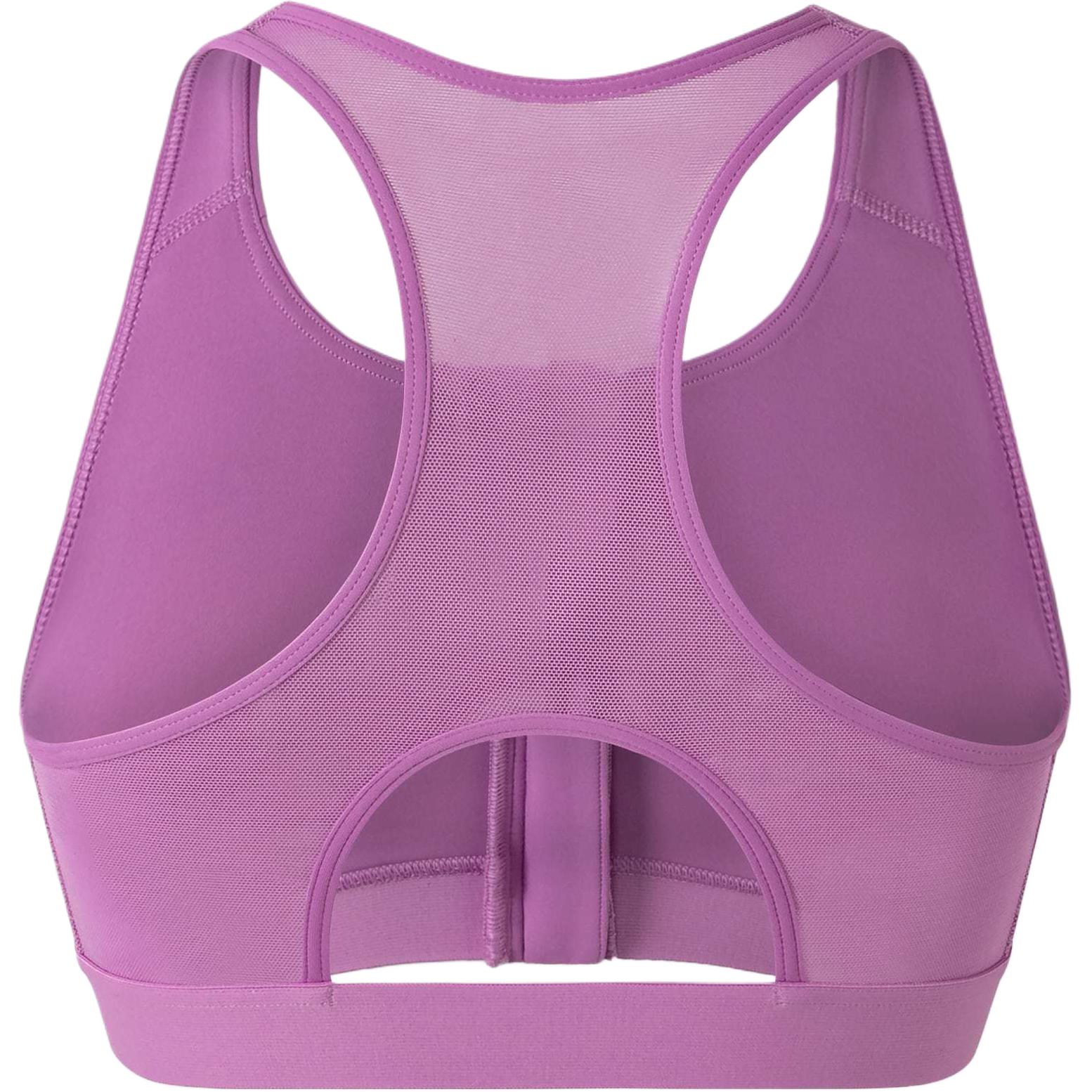 Adidas Powerreact Medium Support Zip Bra Sports Underwear Women’s Purple