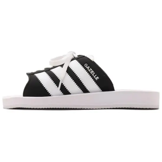 Gazelle Beach Slides Women's Adidas Originals 'Black White'