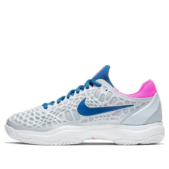 Nike Zoom Cage 3 Tennis Shoes Women's Low-top Grey/blue/pink