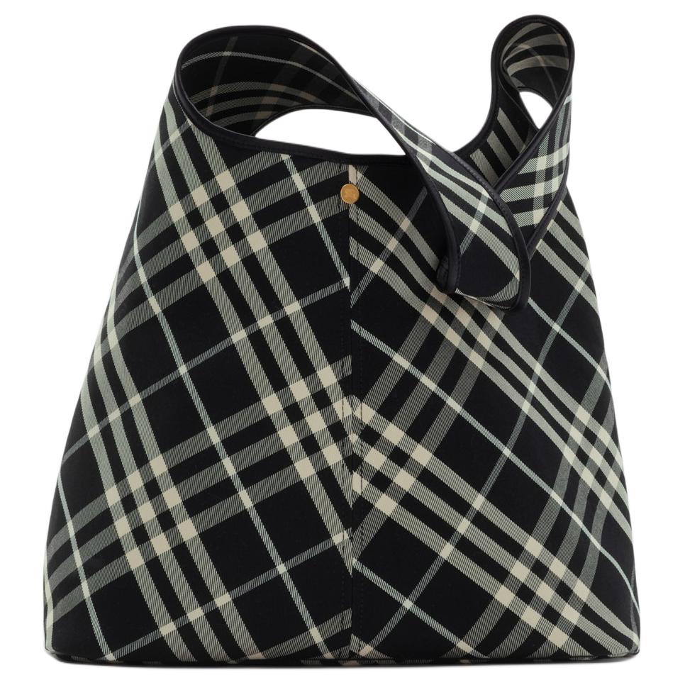 Женская сумка Burberry (черная клетка)