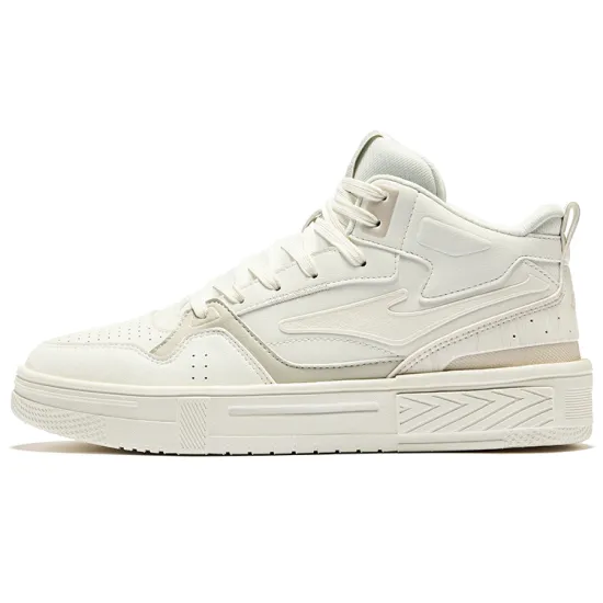 Erke Conquer 3 Skateboard Shoes Men Mid-Top Microcrystal White Float Stone Gray