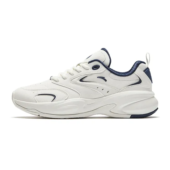 ANTA Life Collection Casual Shoes Unisex Low-Top Ivory White/New Ink Blue