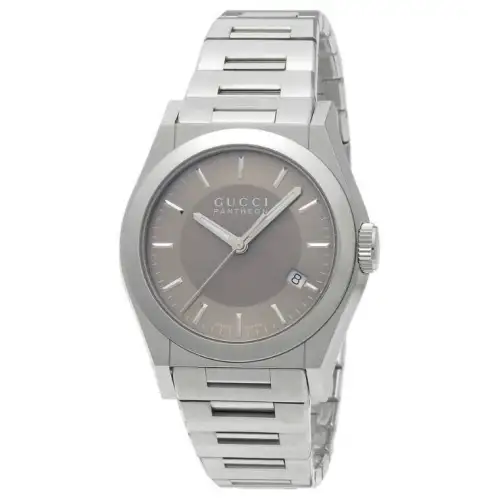 GUCCI Wrist Watches Quartz Movement Stainless Steel Strap 36mm Tan Watch Dial Unisex Water Resistant For Everyday Use
