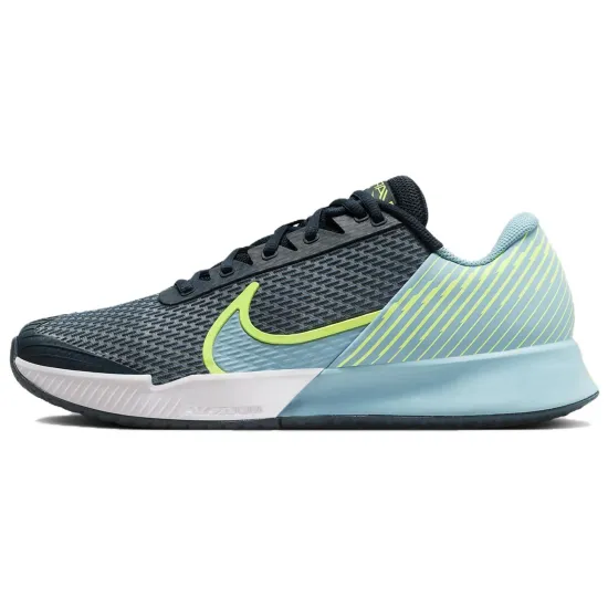 Nike Air Zoom Vapor Pro 2 Tennis Shoes Unisex Low-Top Military Arsenal Marine Blue/Fluorescent/Denim Turquoise