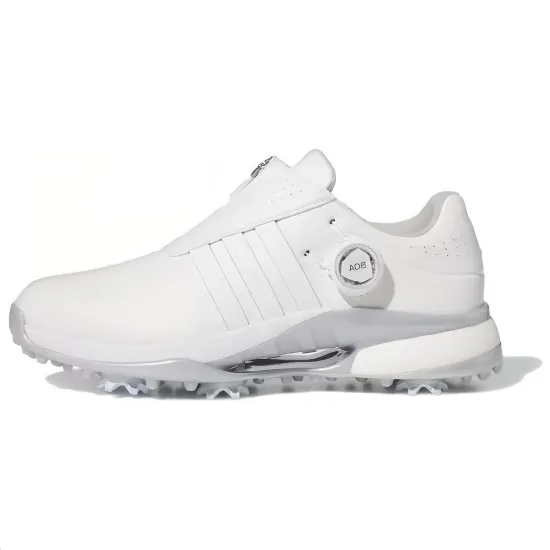 Adidas Tour360 24 Boa Boost Cushioning, Wear Resistant Low Top Golf Shoes Women's White