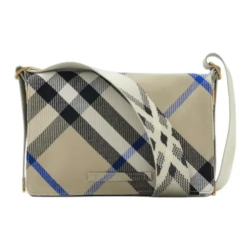 Burberry Polyester With Cotton Shoulder Bag, Crossbody Bag Men's Gray