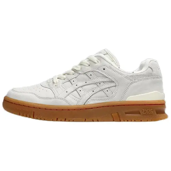 Asics EX89 Cushioning Wear Resistant Low Top Skateboard Shoes Men's White Brown