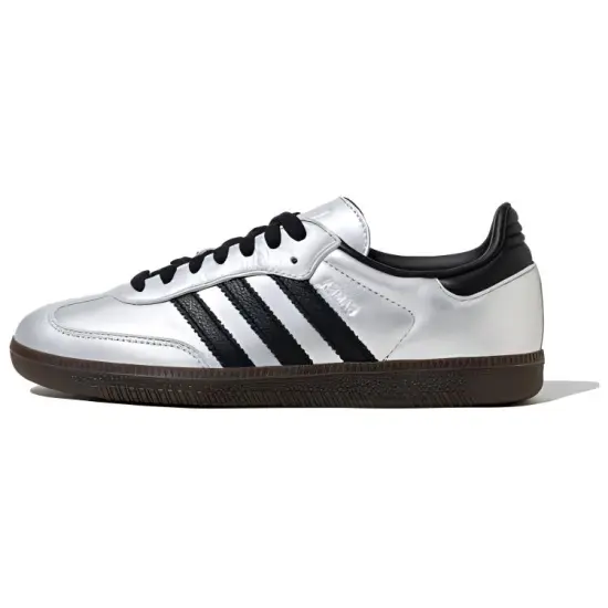 Adidas Originals Samba Og Silver Metallic Black Gum Women's