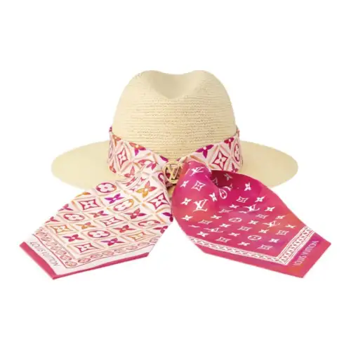 LOUIS VUITTON Palm Fiber Hats & Caps Women's Natural