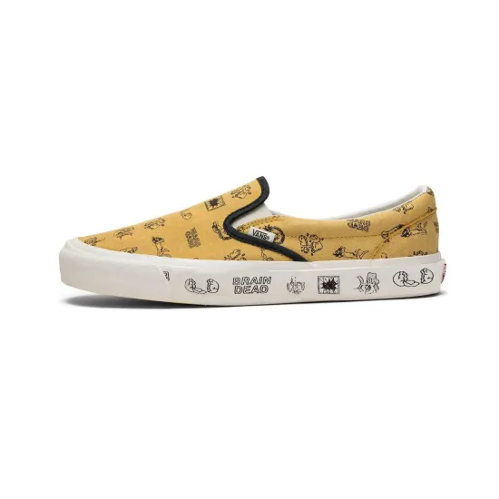 Vans Slip-On Brain Dead Gold