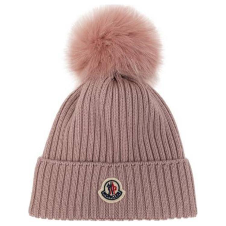 Шапка Moncler (розовая)