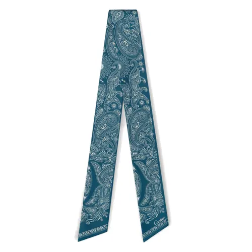 CARTIER Silk Scarves Women's Blue