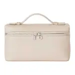 Loro Piana Cow Leather One Shoulder Handbag Women's Light Lime Color