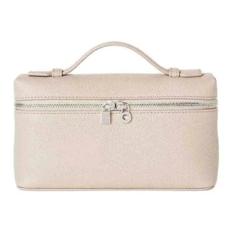 Loro Piana Cow Leather One Shoulder Handbag Women's Light Lime Color