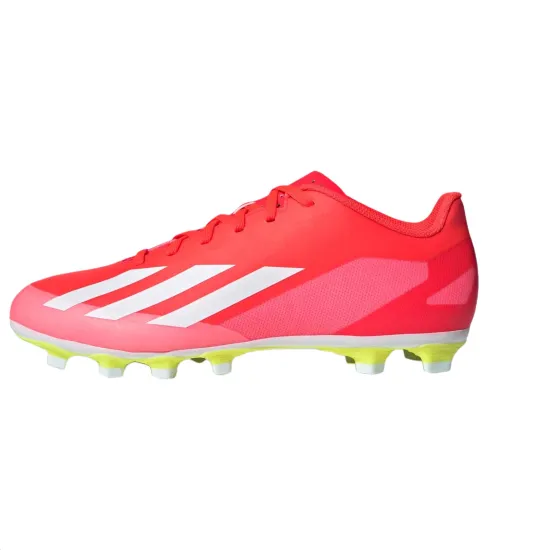 Adidas X Crazyfast.4 MG Rubber Short Studs Cushioned Wear Resistant Support Soccer Shoes Unisex Red