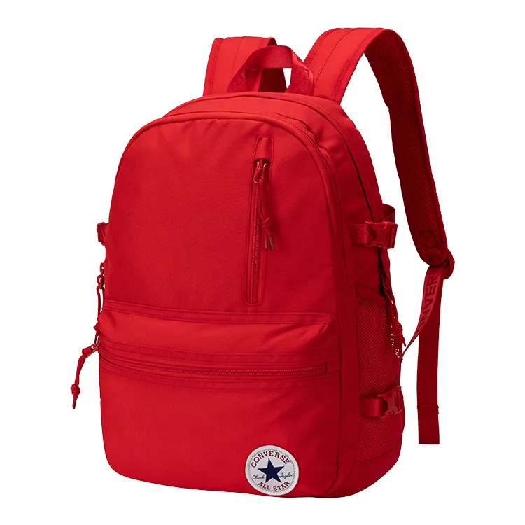 Converse Polyester Backpack Regular Women's Preppy Red