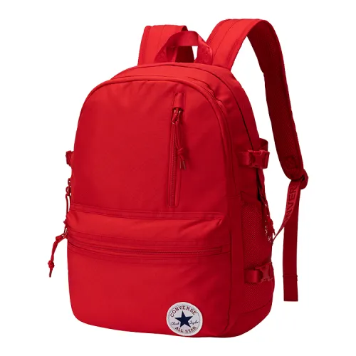 Converse Polyester Backpack Regular Women's Preppy Red