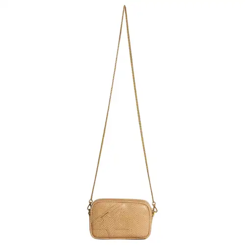 Golden Goose Sheepskin Shoulder Bag, Crossbody Bag Mini Women's Beige